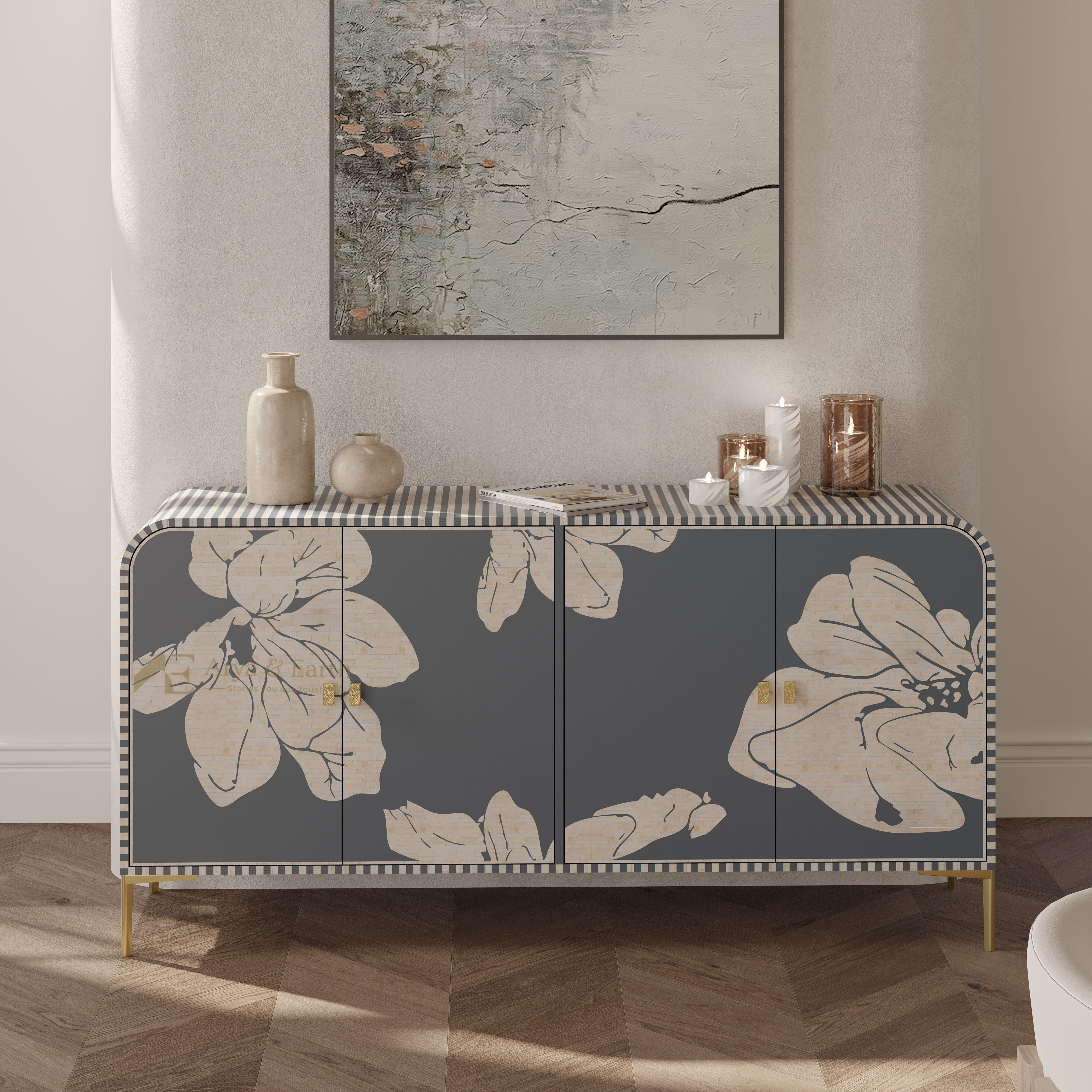 Bone Inlay Cabinets & Buffets